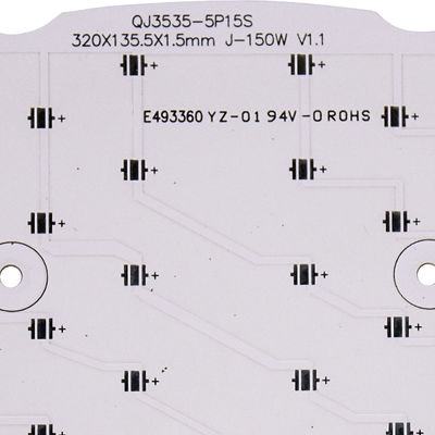 Silkscreen PCB одиночной прокладки СИД 94V0 стороны алюминиевой белый черный
